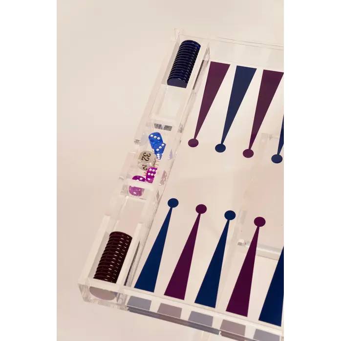 House of Nobilique Acrylic Backgammon Table - Luxury Transparent Design Game Table (High-Gloss Acrylic) House of Nobilique Acrylic Backgammon Table - Luxury Transparent Design Game Table (High-Gloss Acrylic)