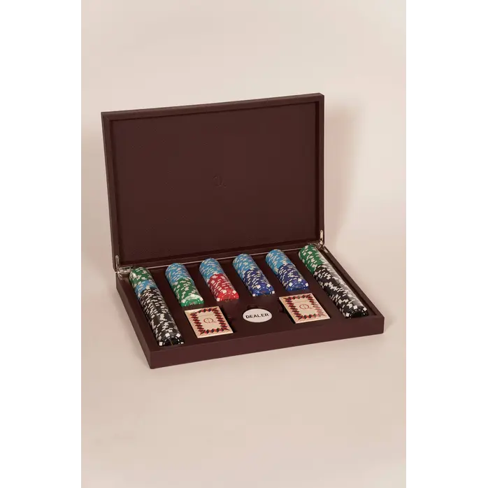 House of Nobilique Poker Set Burgundy – Luxe Poker Set met 300 Professionele Weighted Chips in Leren Case House of Nobilique Poker Set Burgundy – Luxe Poker Set met 300 Professionele Weighted Chips in Leren Case