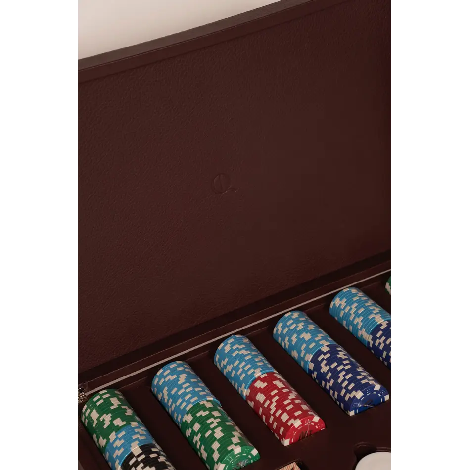 House of Nobilique Poker Set Burgundy - Luxury Poker Set with 300 Professional Weighted Chips in Leather Case House of Nobilique Poker Set Burgundy - Luxury Poker Set with 300 Professional Weighted Chips in Leather Case