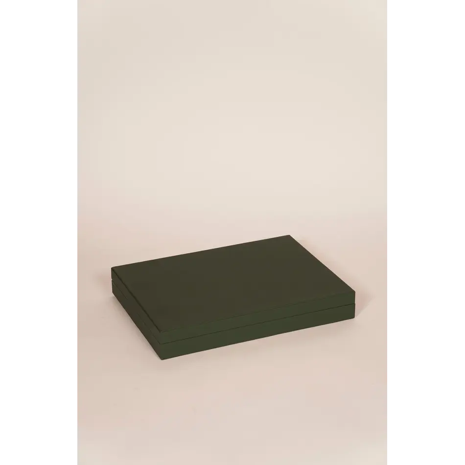 House of Nobilique Poker Set Green - Luxury Poker Set with 300 Professional Weighted Chips in Leather Case