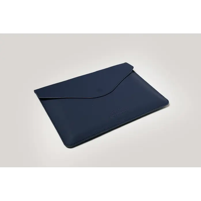 House of Nobilique Laptop Case 15/16 inch Deep Blue - Luxury Handmade Leather Sleeve for MacBook and Laptop