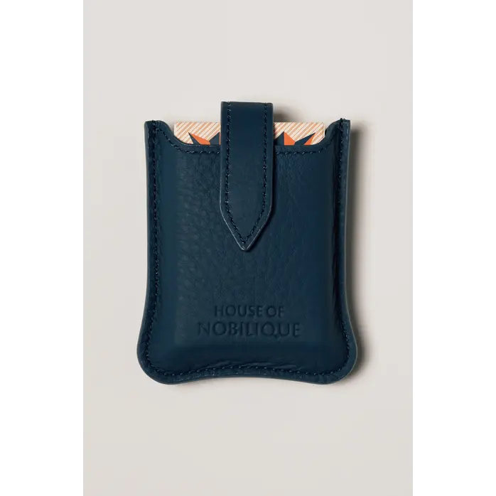 House of Nobilique Cardholder Blue - Luxury Leather Cardholder from Full Grain Leather