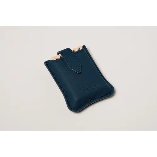 House of Nobilique Cardholder Blue - Luxury Leather Cardholder from Full Grain Leather