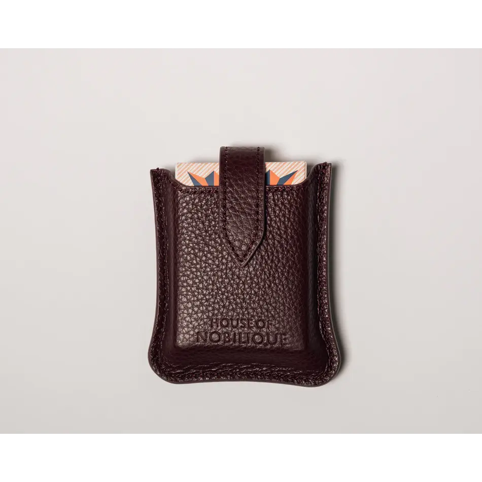 House of Nobilique Cardholder Burgundy - Luxury Leather Cardholder from Full Grain Leather House of Nobilique Cardholder Burgundy - Luxury Leather Cardholder from Full Grain Leather