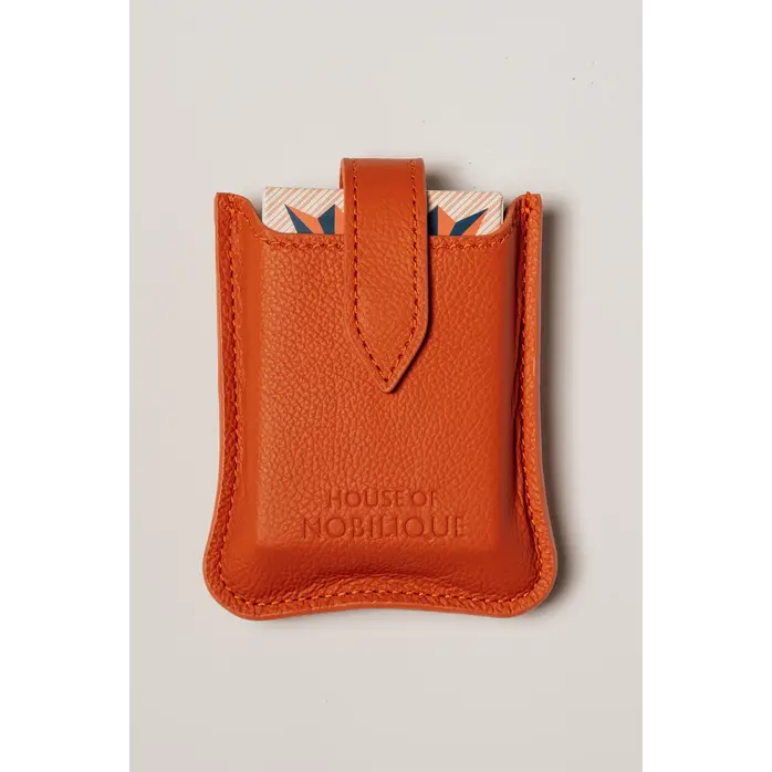 House of Nobilique Cardholder Orange – Luxe Leren Kaartenhouder van Volnerfleer House of Nobilique Cardholder Orange – Luxe Leren Kaartenhouder van Volnerfleer