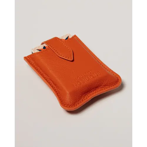 House of Nobilique Cardholder Orange - Luxury Leather Cardholder from Full Grain Leather