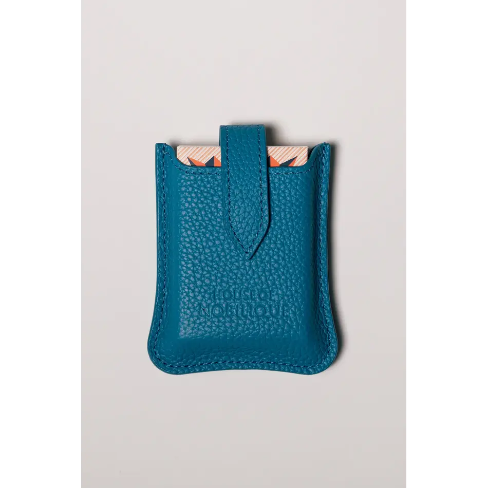 House of Nobilique Cardholder Azure Blue - Luxury Leather Cardholder from Full Grain Leather