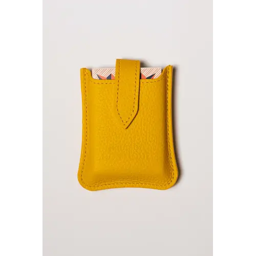 House of Nobilique Cardholder Yellow - Luxury Leather Cardholder from Full Grain Leather