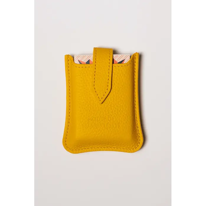 House of Nobilique Cardholder Yellow – Luxe Leren Kaartenhouder van Volnerfleer House of Nobilique Cardholder Yellow – Luxe Leren Kaartenhouder van Volnerfleer