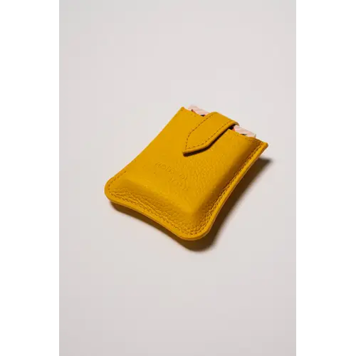 House of Nobilique Cardholder Yellow - Luxury Leather Cardholder from Full Grain Leather