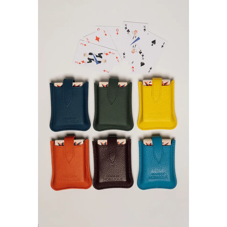 House of Nobilique Cardholder Yellow - Luxury Leather Cardholder from Full Grain Leather