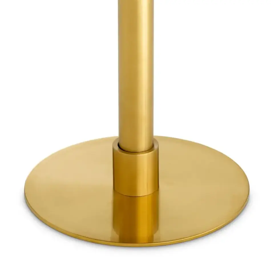 Eichholtz Eichholtz Terzo Square Dining Table - Square | Brushed Brass Base | Ceramic Top in Slate Look Eichholtz Eichholtz Terzo Square Dining Table - Square | Brushed Brass Base | Ceramic Top in Slate Look