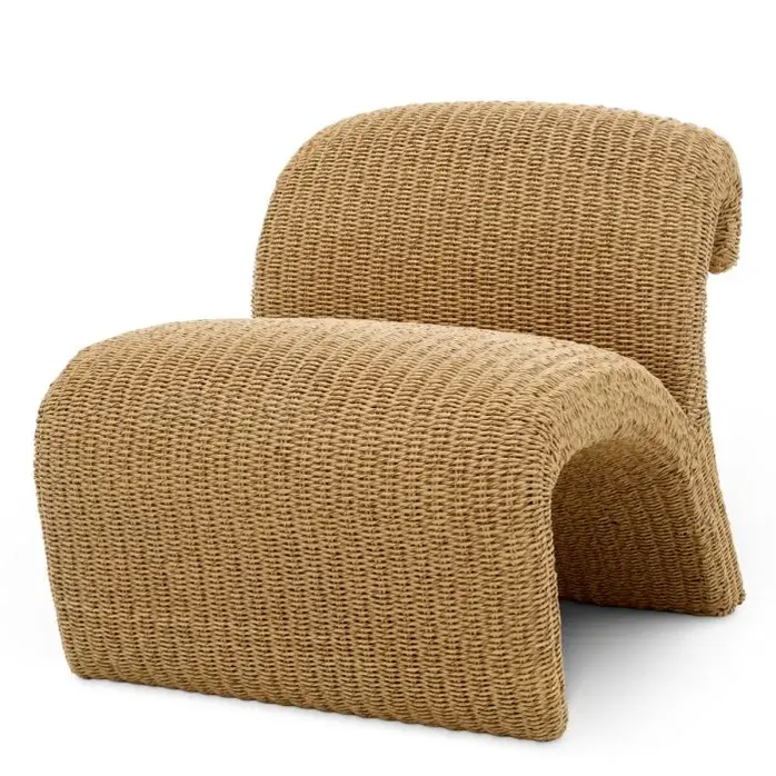 Eichholtz Vignola Outdoor Chair – Aluminium Frame | Faux Rattan | Quick-Dry Foam