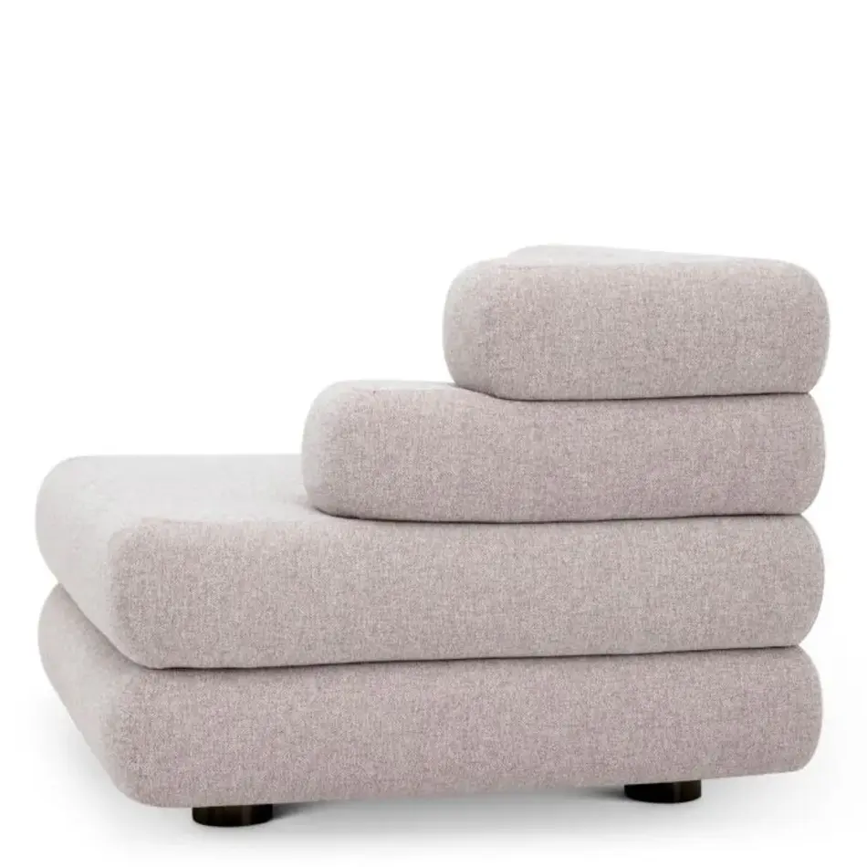 Eichholtz Malaga Outdoor Modular Sofa – Right | Mauritius Light Grey | Water-Repellent