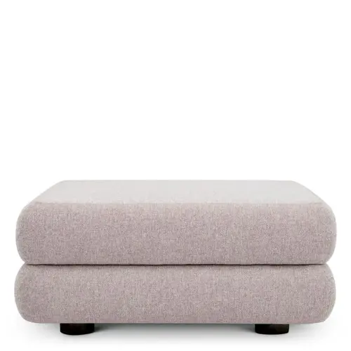 Eichholtz Malaga Outdoor Modular Ottoman - Mauritius Light Grey | Water Repellent | Includes Cover