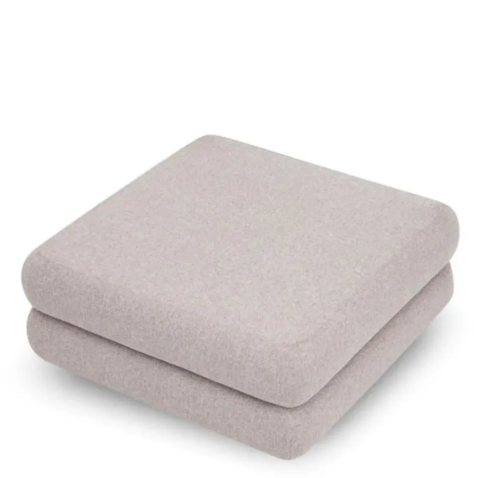 Eichholtz Malaga Outdoor Modular Ottoman - Mauritius Light Grey | Water Repellent | Includes Cover