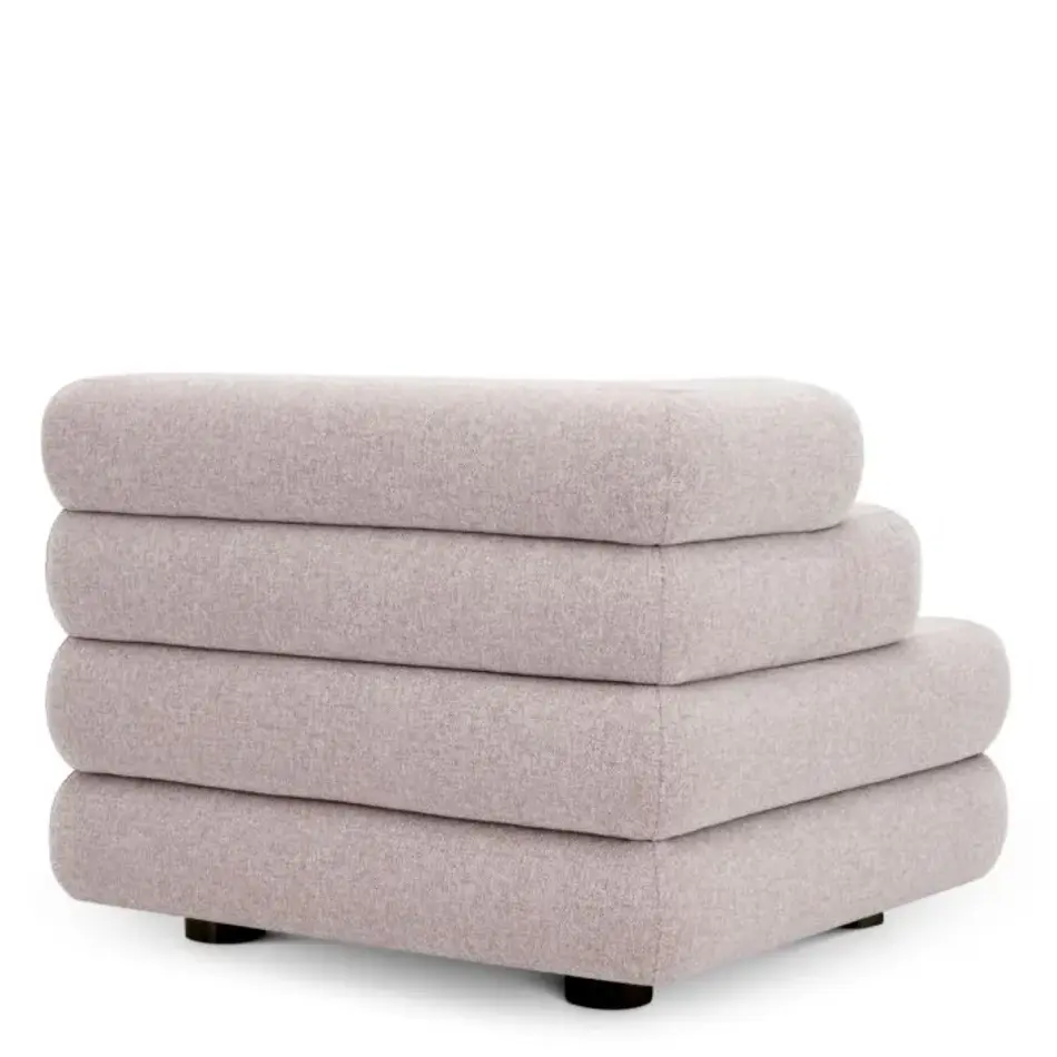 Eichholtz Malaga Outdoor Modulaire Bank – Left | Mauritius Light Grey | Waterafstotend