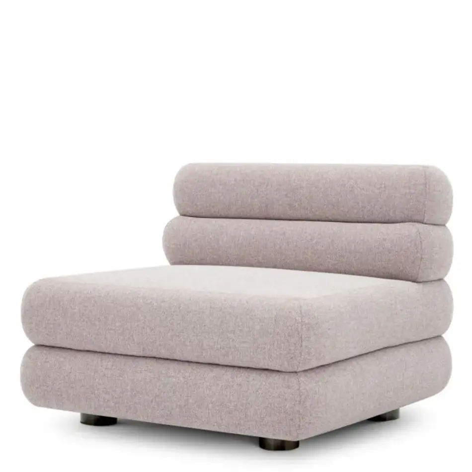 Eichholtz Malaga Outdoor Modulaire Bank – Middle | Mauritius Light Grey | Waterafstotend