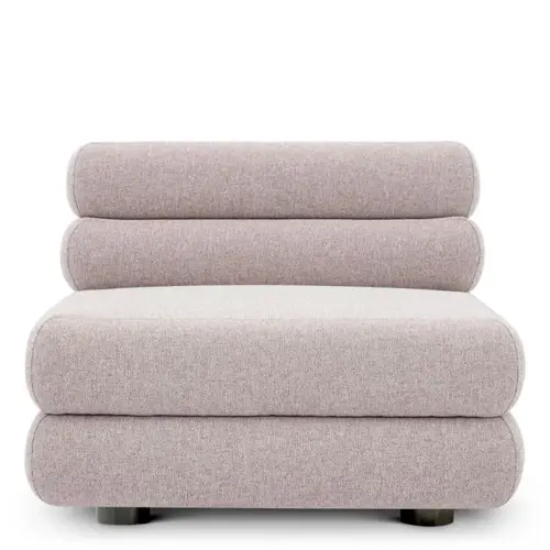 Eichholtz Malaga Outdoor Modulaire Bank – Middle | Mauritius Light Grey | Waterafstotend