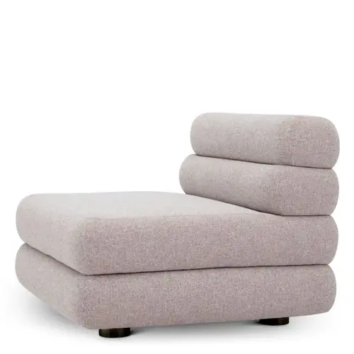 Eichholtz Malaga Outdoor Modulaire Bank – Middle | Mauritius Light Grey | Waterafstotend