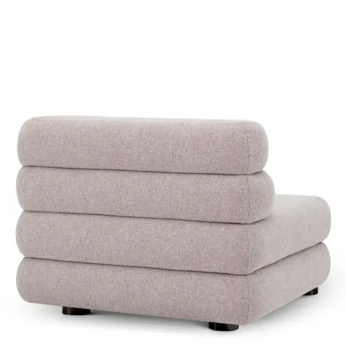 Eichholtz Malaga Outdoor Modulaire Bank – Middle | Mauritius Light Grey | Waterafstotend