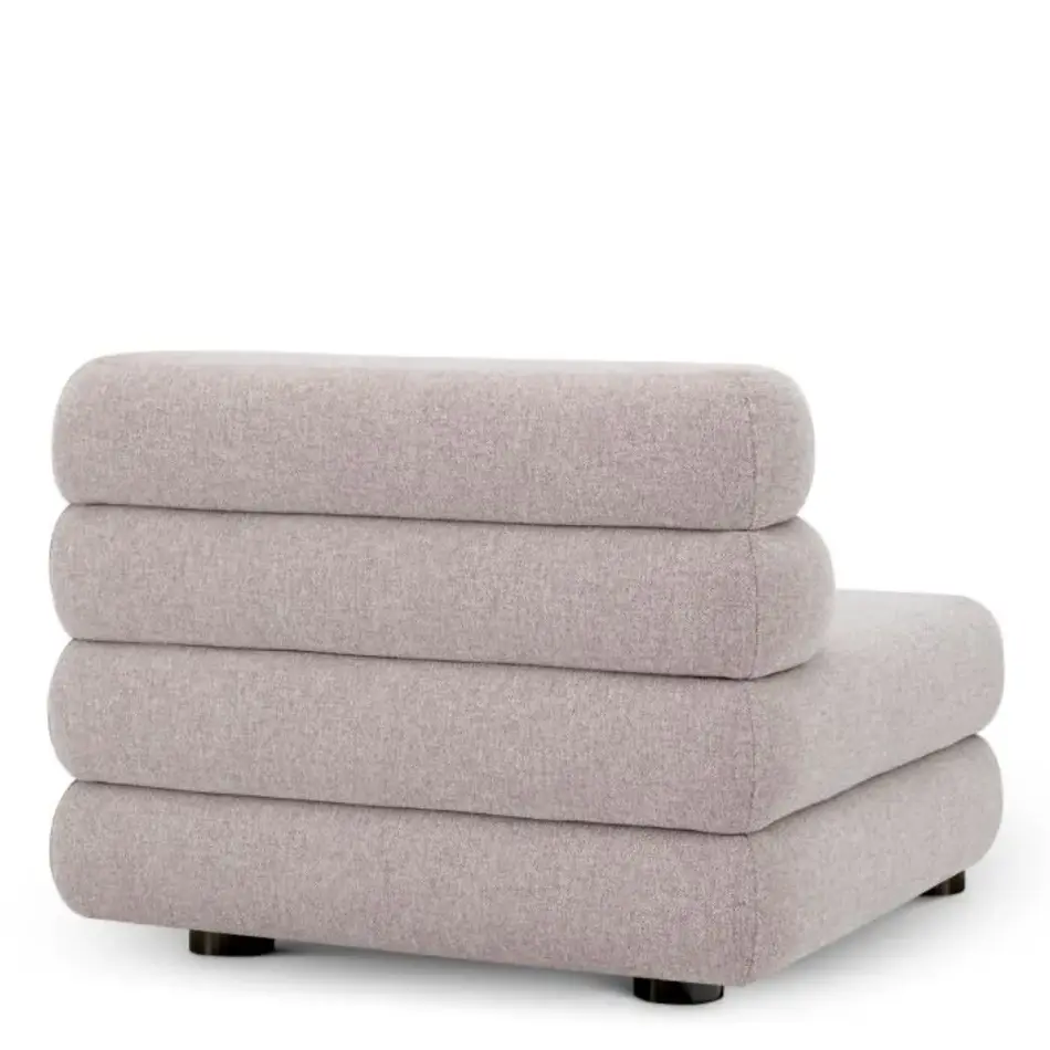 Eichholtz Malaga Outdoor Modulaire Bank – Middle | Mauritius Light Grey | Waterafstotend