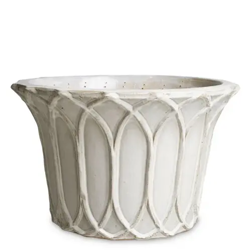 Eichholtz Iverson Outdoor Planter Set of 2 - Light Gray Ceramic | Durable & Stylish