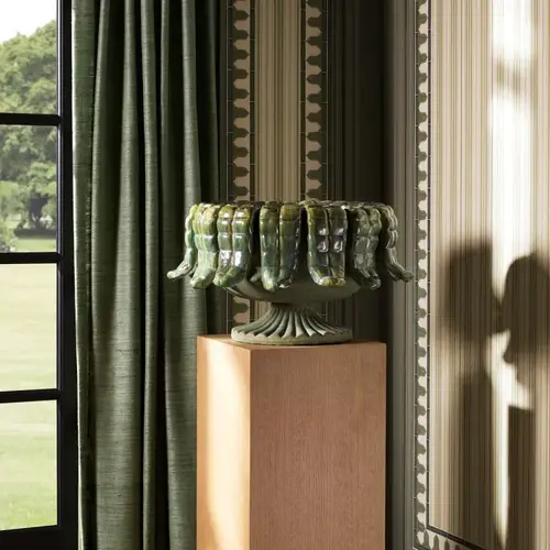 Eichholtz Grantham Outdoor Planter - Green Ceramic | Durable & Elegant