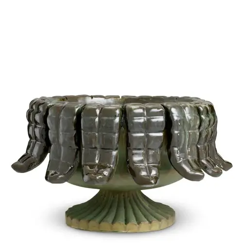 Eichholtz Grantham Outdoor Planter - Green Ceramic | Durable & Elegant