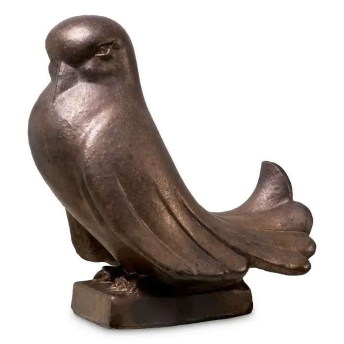 Eichholtz Dove Bird - Figurine in Ceramic | Bronze Finish | Unique & Timeless
