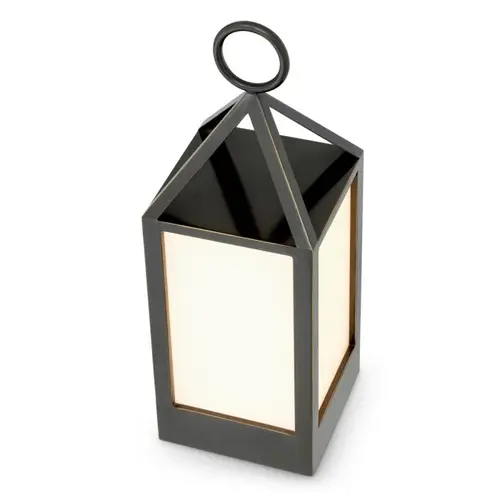 Eichholtz Riserva S Outdoor Lamp – Bronze Highlight | White Glass | Compact & Elegant