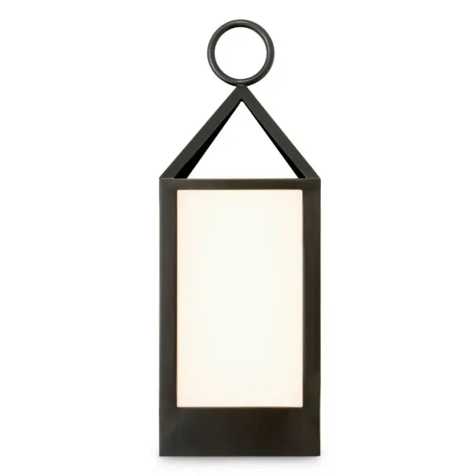 Eichholtz Riserva S Outdoor Lamp – Bronze Highlight | White Glass | Compact & Elegant