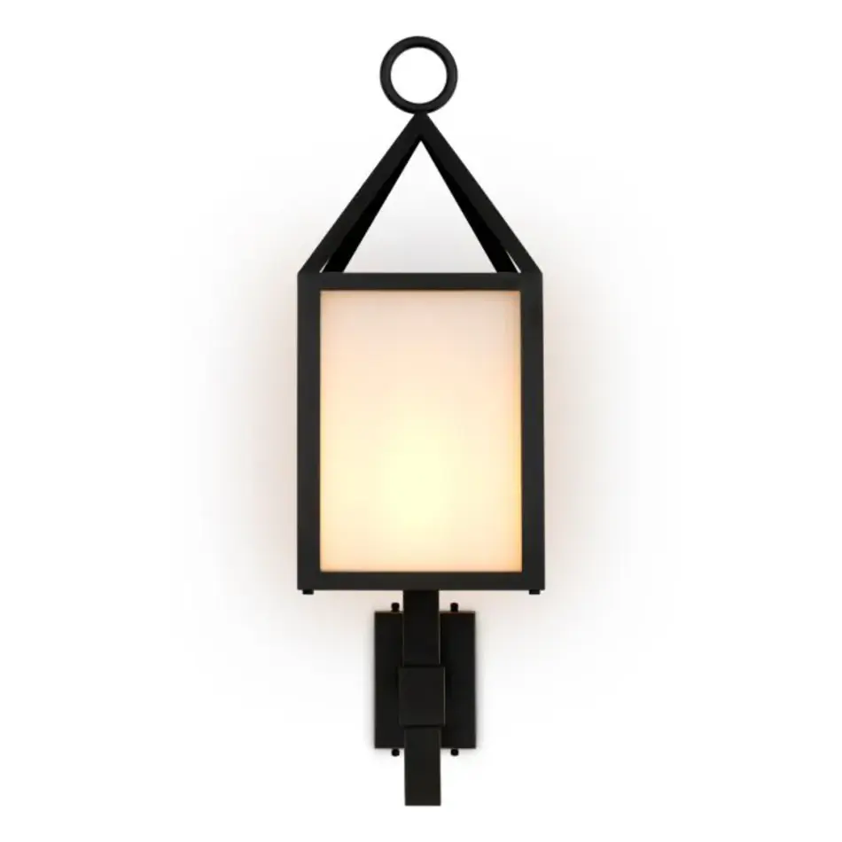 Eichholtz Riserva Outdoor Wandlamp – Bronze Highlight | Wit Glas | Elegant & Tijdloos