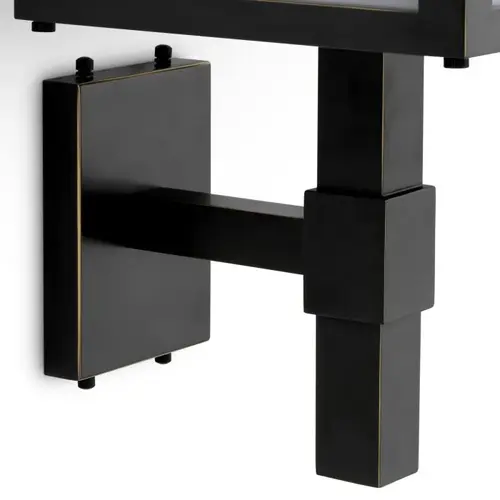 Eichholtz Riserva Outdoor Wandlamp – Bronze Highlight | Wit Glas | Elegant & Tijdloos