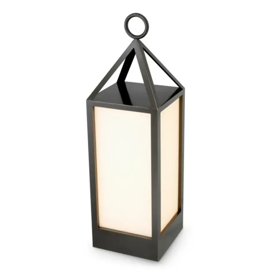 Eichholtz Riserva L Outdoor Lamp - Bronze Highlight | White Glass | Large & Elegant