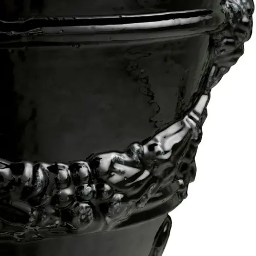 Eichholtz Toulon Outdoor Planter - Black Ceramic | Sculptural & Elegant