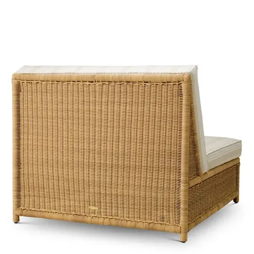 Eichholtz Hampton Outdoor Modular Chair – Faux Rattan | Saville Beige Gestreept