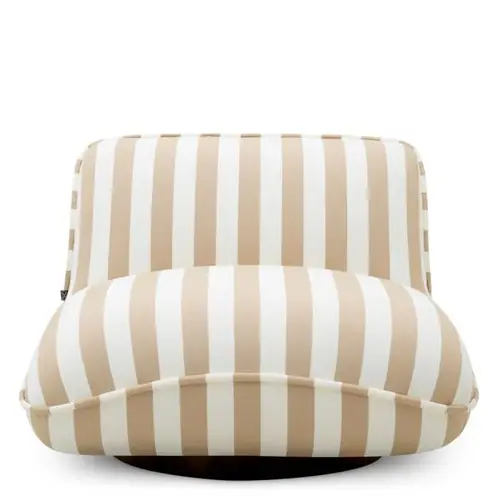 Eichholtz Relax Outdoor Chair - Florent Beige | Black Base | Modern & Elegant