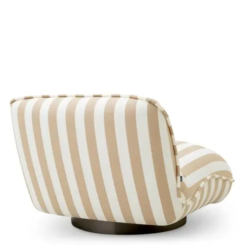 Eichholtz Relax Outdoor Chair - Florent Beige | Black Base | Modern & Elegant