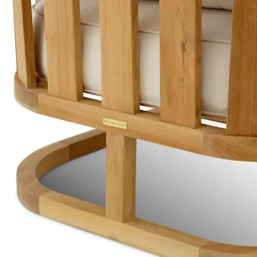 Eichholtz Aruba Outdoor Chair - Natural Teak | Sunbrella Canvas | Timeless & Comfortable