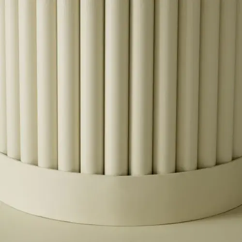 Eichholtz Volterra Outdoor Coffee Table Round - Sand Finish | Cream Ceramic Top