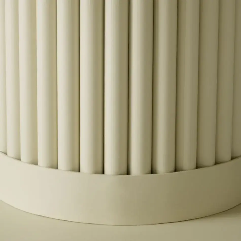 Eichholtz Volterra Outdoor Coffee Table Round - Sand Finish | Cream Ceramic Top