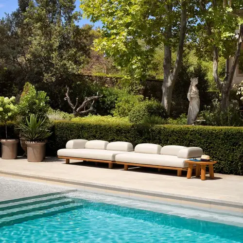 Eichholtz Nomade Outdoor Sofa – Natural Teak | Lucio Sand