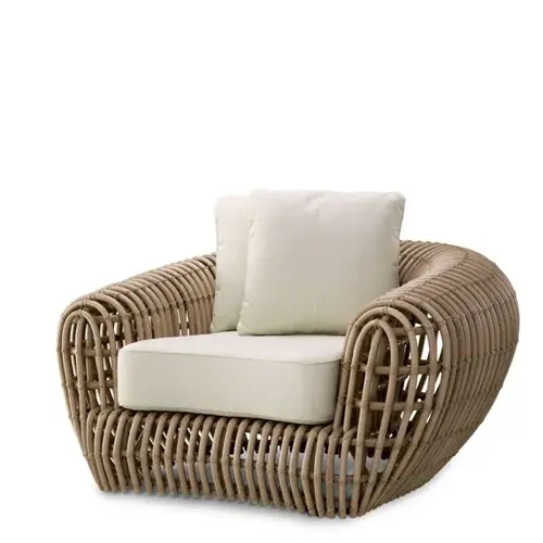Eichholtz Siderno Outdoor Chair – Faux Rattan | Viola Sand