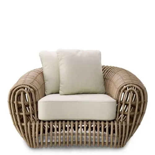 Eichholtz Siderno Outdoor Chair – Faux Rattan | Viola Sand
