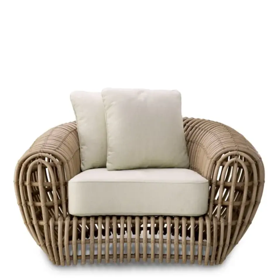 Eichholtz Siderno Outdoor Chair – Faux Rattan | Viola Sand