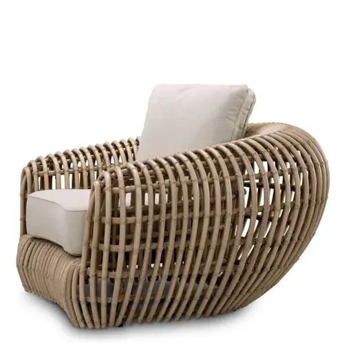 Eichholtz Siderno Outdoor Chair – Faux Rattan | Viola Sand