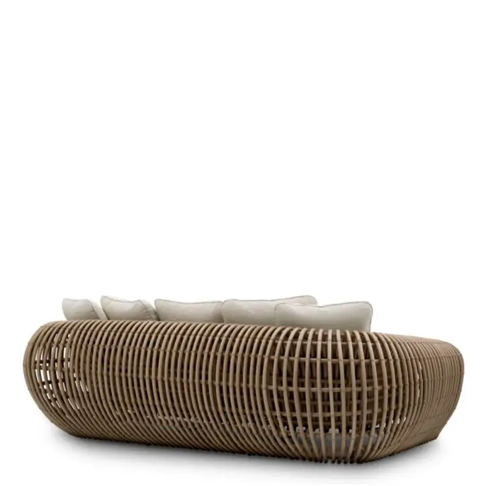 Eichholtz Siderno Outdoor Sofa - Faux Rattan | Viola Sand
