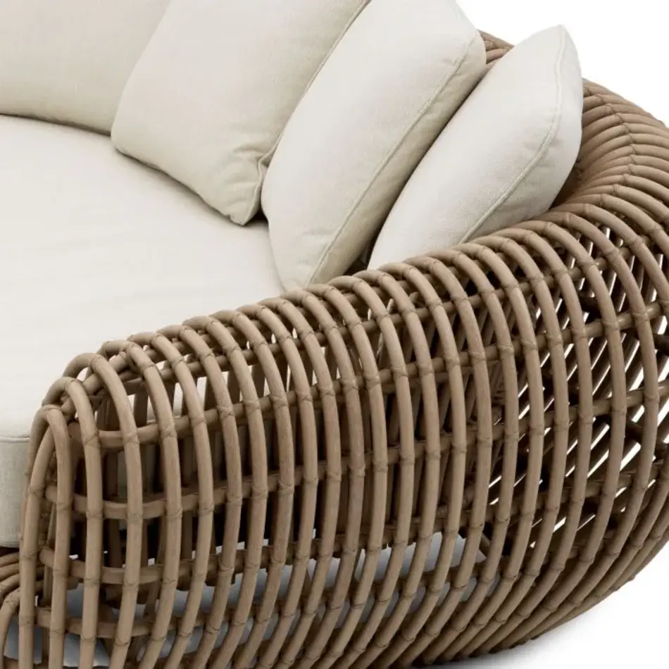 Eichholtz Siderno Outdoor Sofa - Faux Rattan | Viola Sand