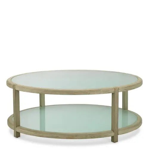Eichholtz Anthony Outdoor Coffee Table - Aged Teak | Frosted Glass Eichholtz Anthony Outdoor Coffee Table - Aged Teak | Frosted Glass